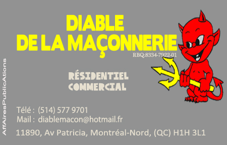 DIABLE DE LA MAÇONNERIE