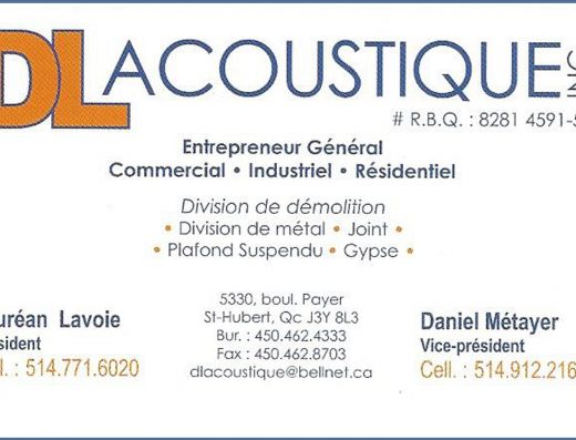 DL ACOUSTIQUE INC