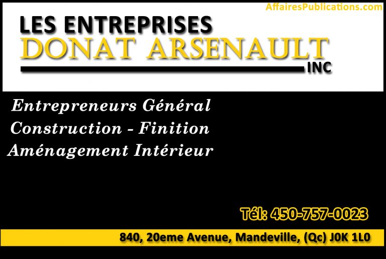 LES ENTREPRISES DONAT ARSENAULT INC