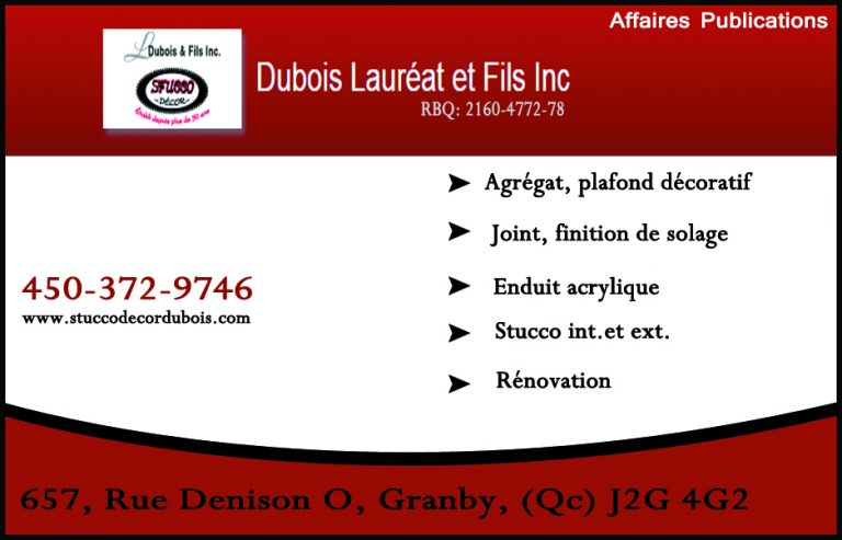 DUBOIS LAURÉAT ET FILS INC
