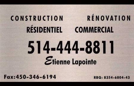 ENTREPRISES E LAPOINTE