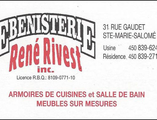 ÉBÉNISTERIE RENÉ RIVEST INC