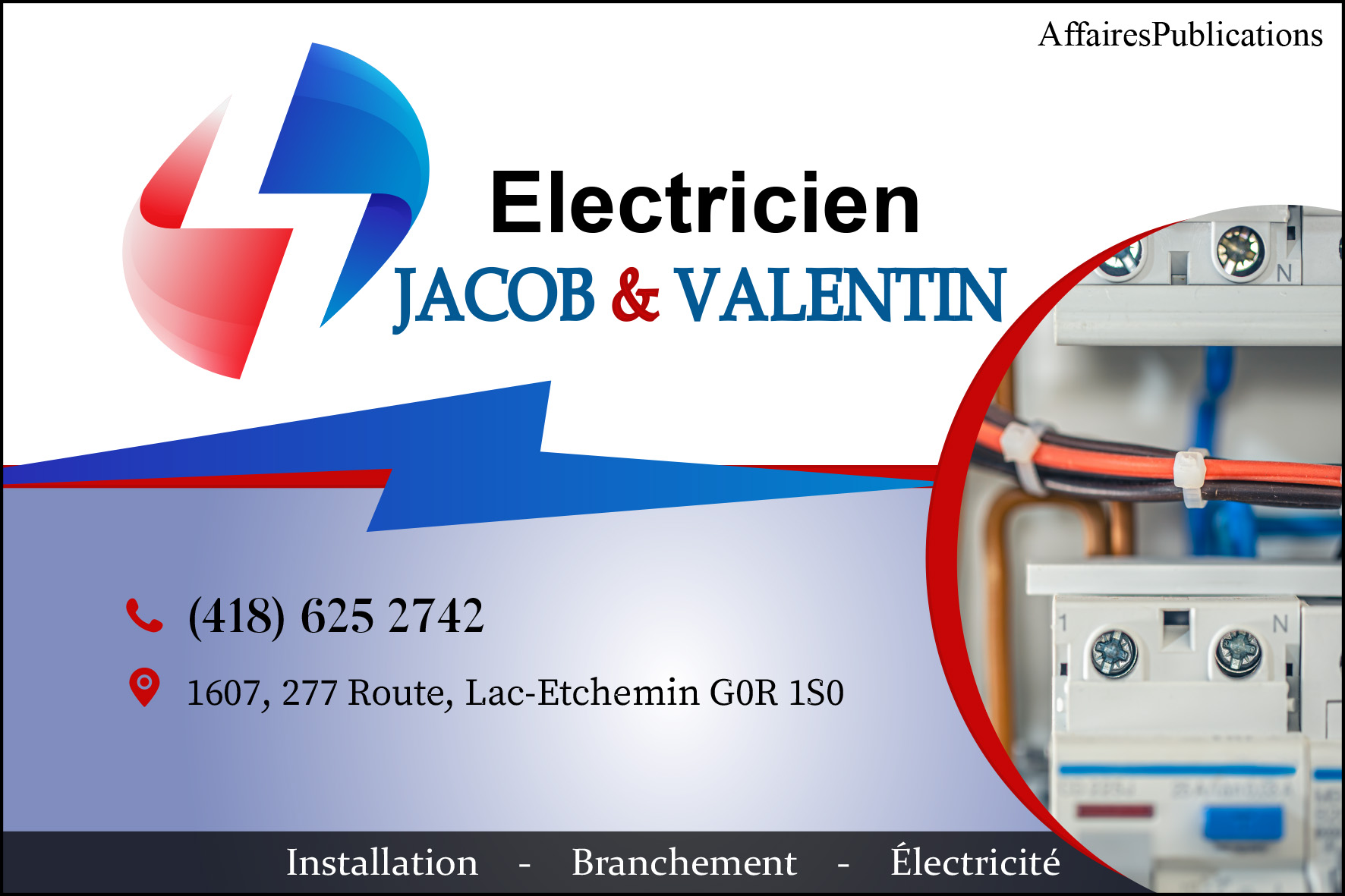 ELECTRICIEN JACOB ET VALENTIN