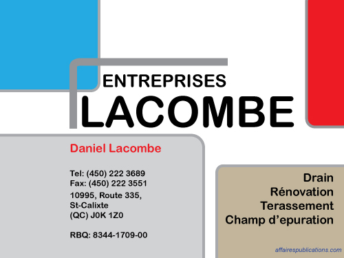 ENTREPRISES LACOMBE INC