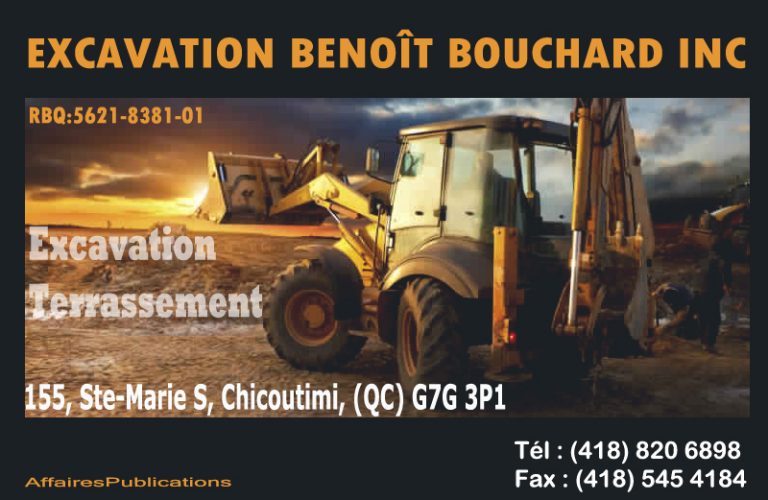 EXCAVATION BENOÎT BOUCHARD INC