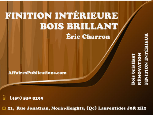 FINITION INTÉRIEURE BOIS BRILLANT