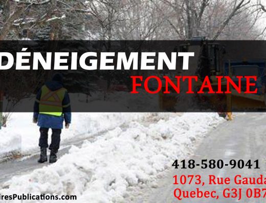 DÉNEIGEMENT FONTAINE