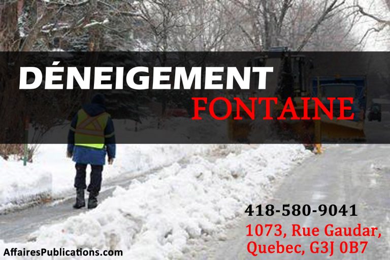 DÉNEIGEMENT FONTAINE