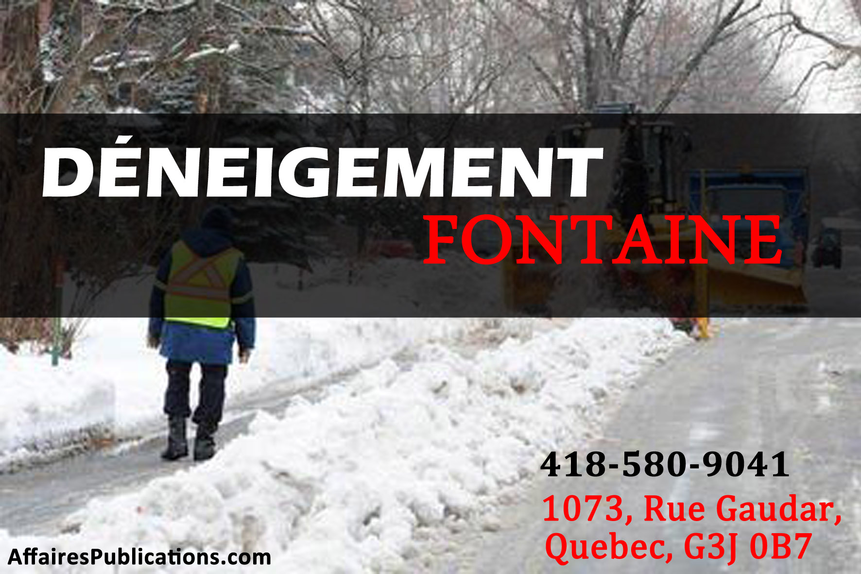 DÉNEIGEMENT FONTAINE