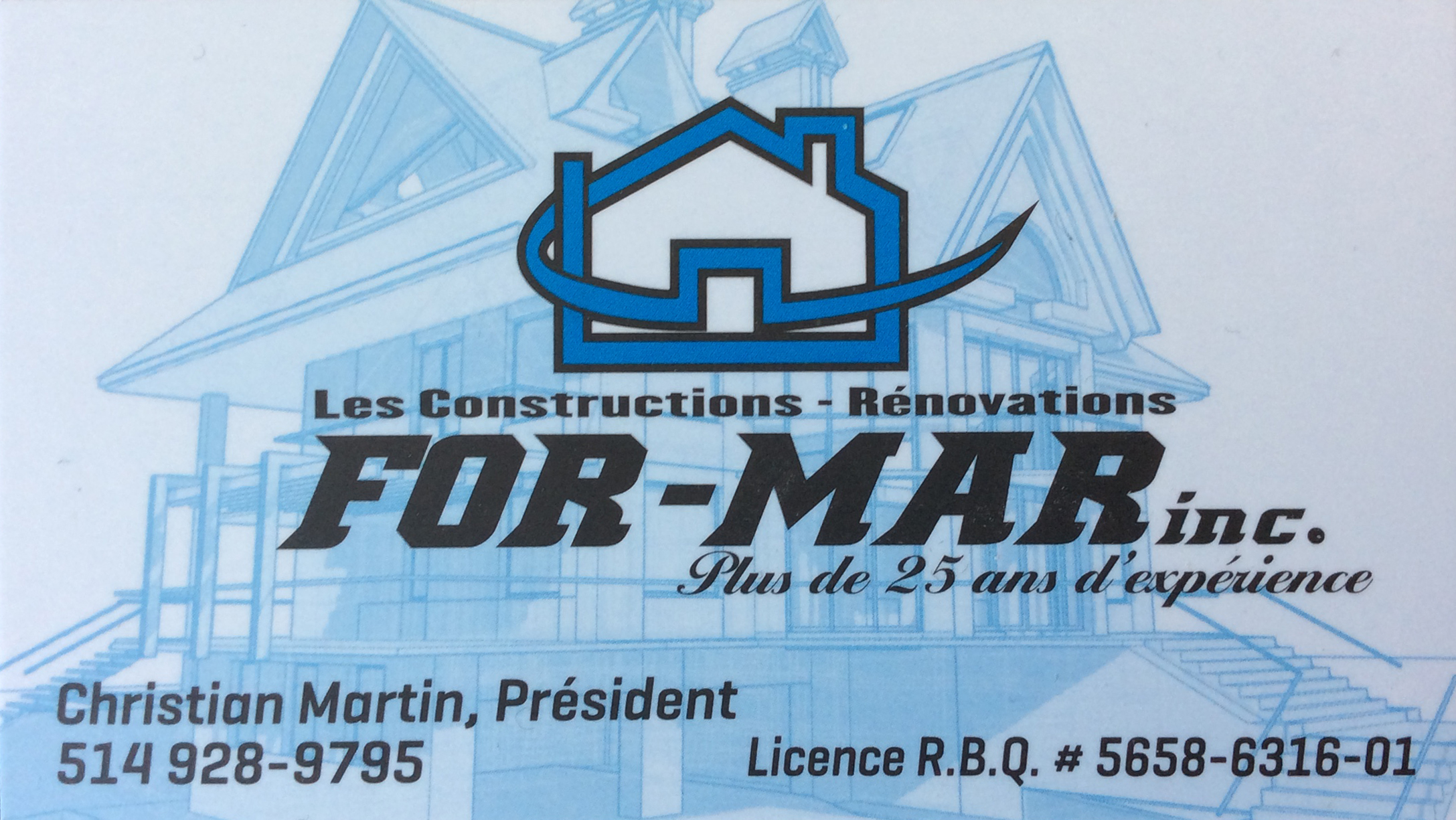 CONSTRUCTIONS RÉNOVATIONS FOR-MAR