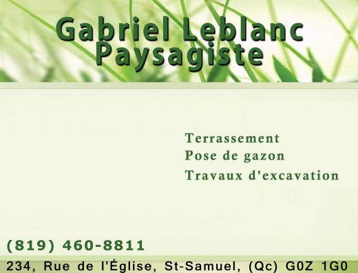 GABRIEL LEBLANC PAYSAGISTE