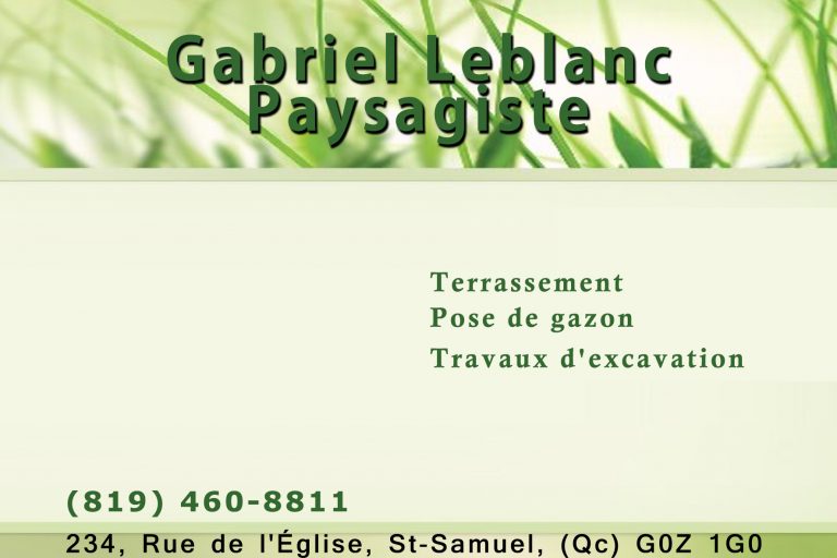 GABRIEL LEBLANC PAYSAGISTE