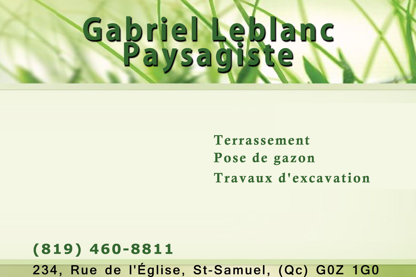 GABRIEL LEBLANC PAYSAGISTE