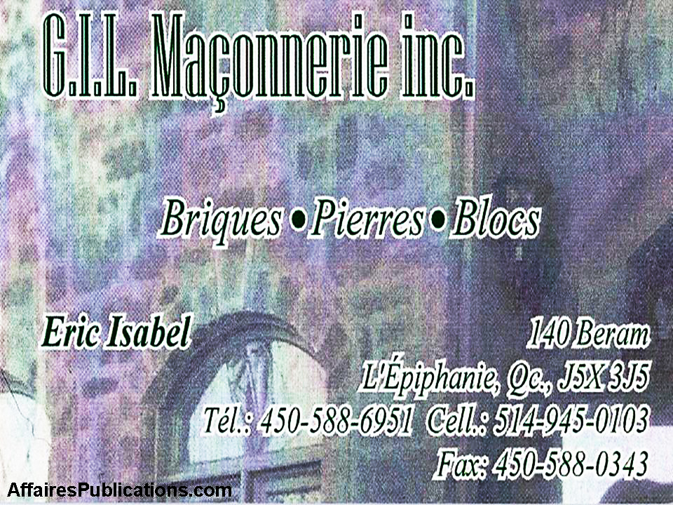 GIL MAÇONNERIE INC