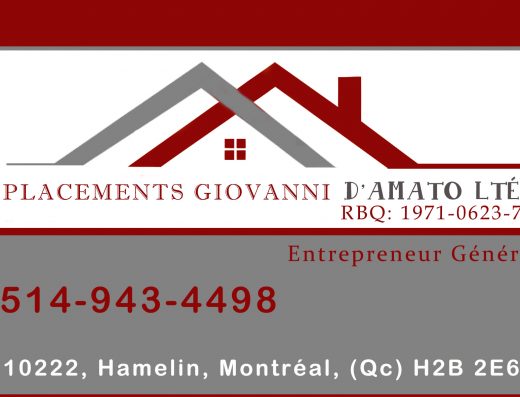 PLACEMENTS GIOVANNI D&rsquo;AMATO LTÉE