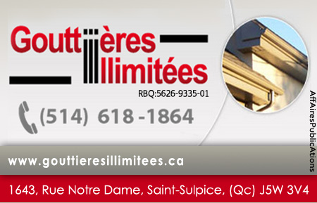 GOUTTIÈRES ILLIMITÉES INC