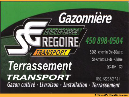 ENTREPRISES SÉBASTIEN GRÉGOIRE