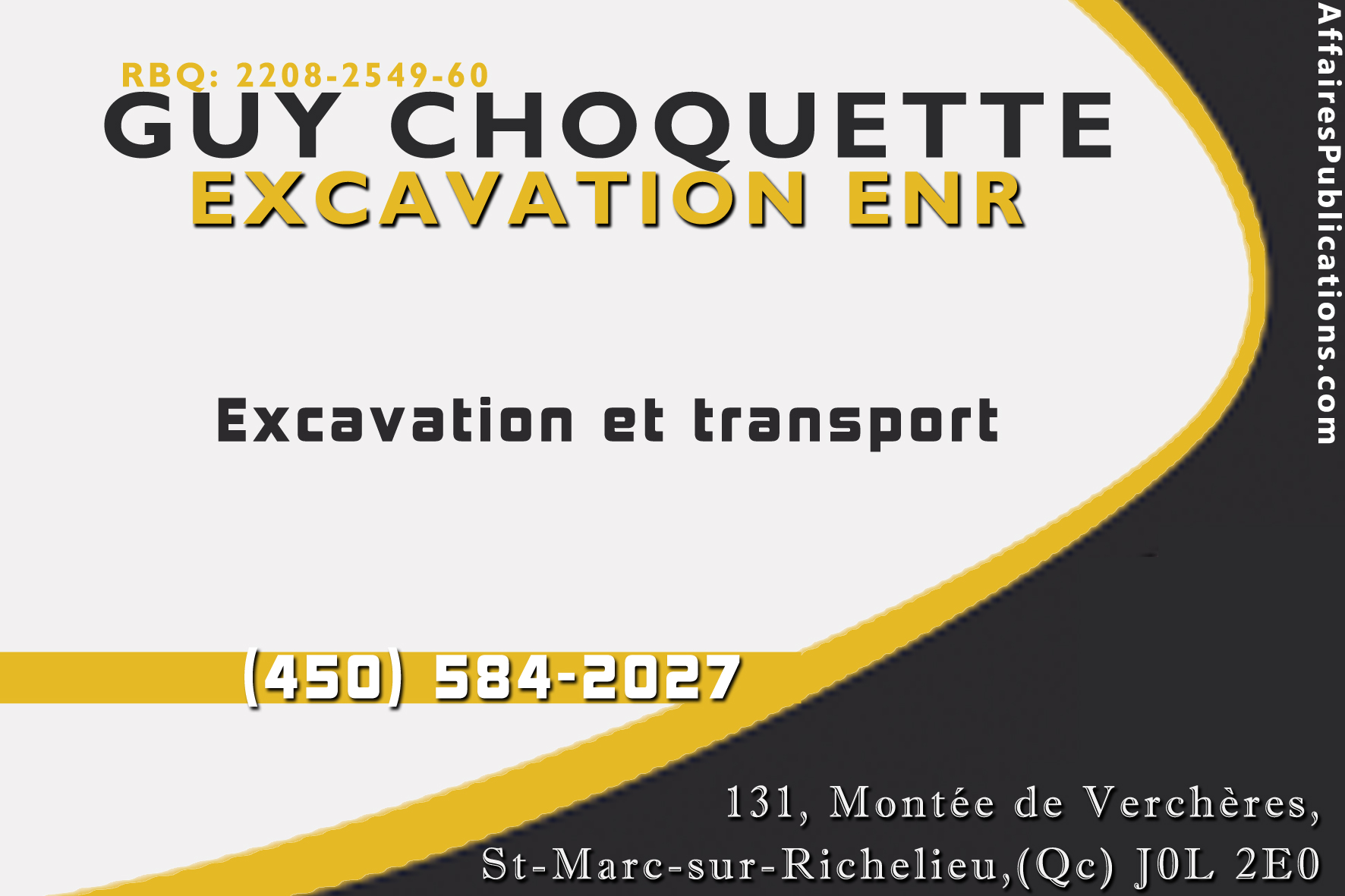 GUY CHOQUETTE EXCAVATION