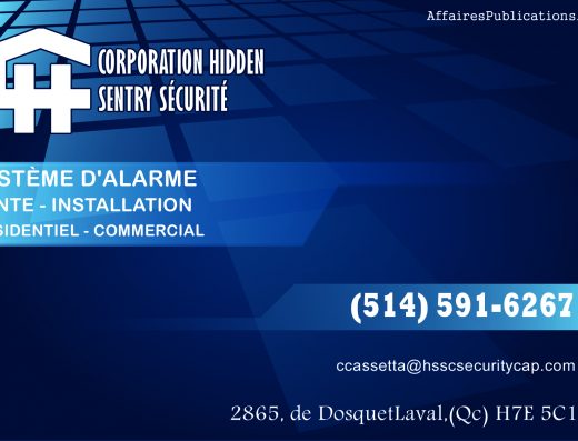CORPORATION HIDDEN SENTRY SÉCURITÉ