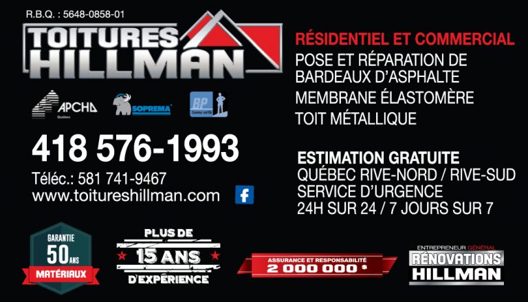 TOITURES HILLMAN INC