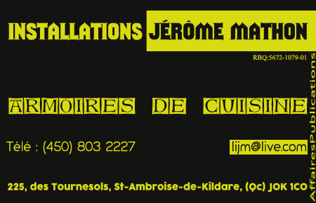 INSTALLATIONS JÉRÔME MATHON