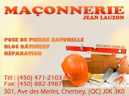 MAÇONNERIE JEAN LAUZON