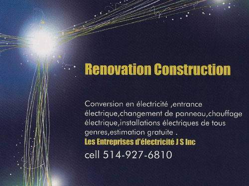 ENTREPRISES D&rsquo;ÉLECTRICITÉ J SWIERK