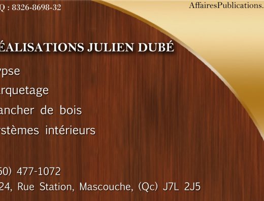RÉALISATIONS JULIEN DUBÉ