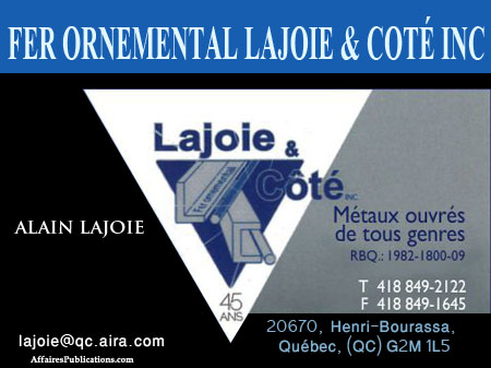 FER ORNEMENTAL LAJOIE & COTÉ