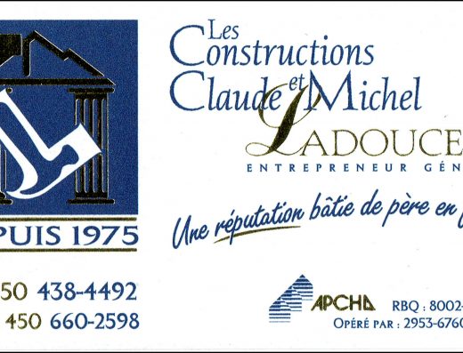CONSTRUCTIONS CLAUDE ET MICHEL LADOUCEUR INC