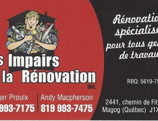 LES IMPAIRS DE LA RÉNOVATION INC