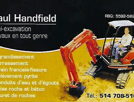 PAUL HANDFIELD MINI EXCAVATION