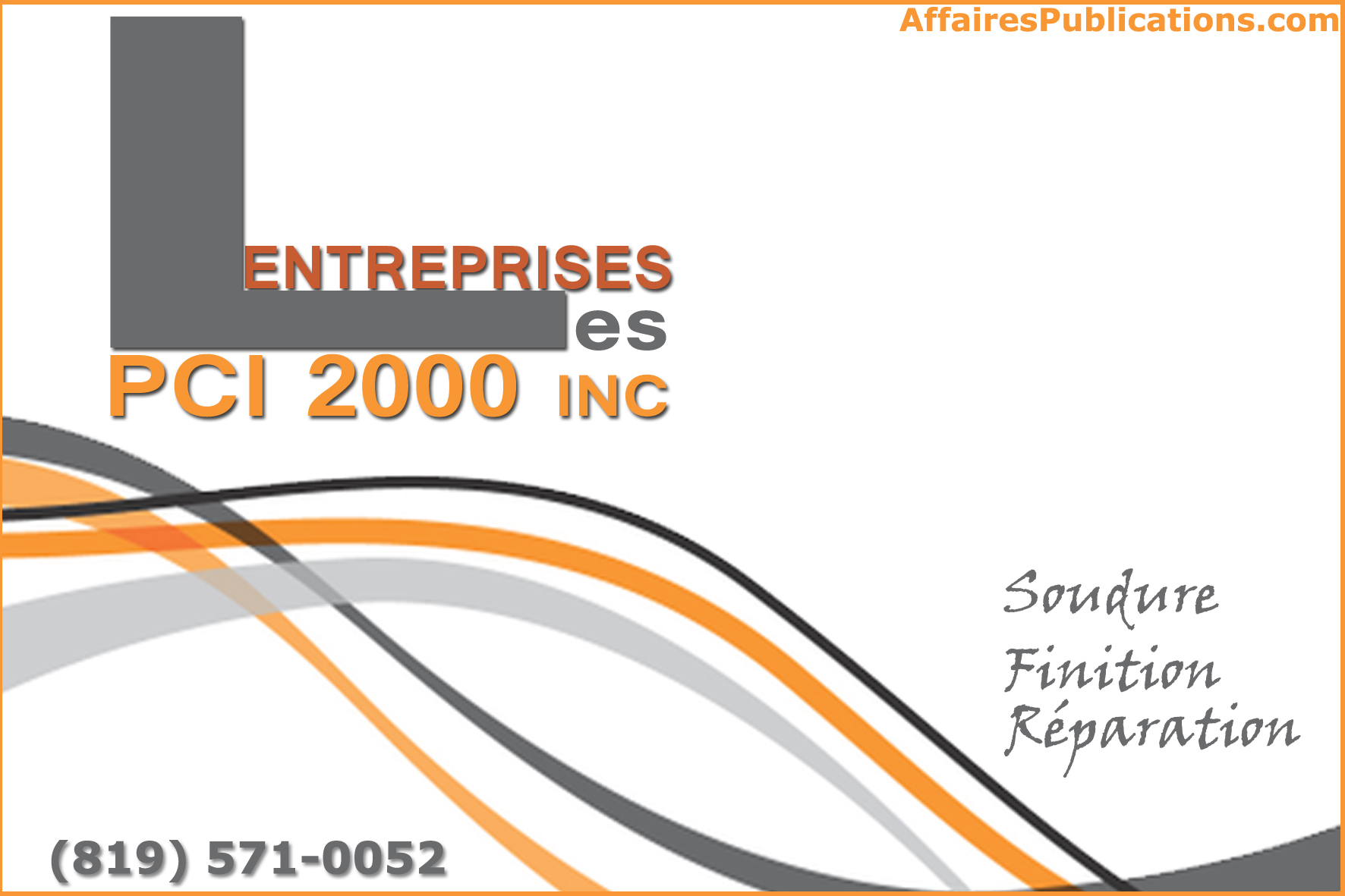 LES ENTREPRISES PCI 2000 INC