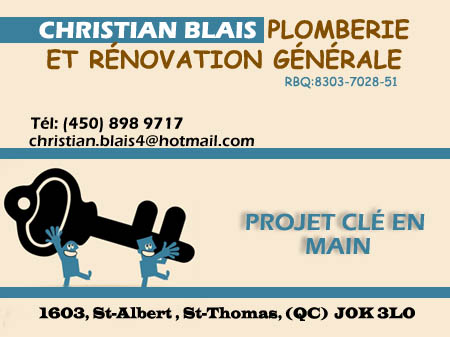 CHRISTIAN BLAIS PLOMBERIE ET RÉNOVATION GÉNÉRALE