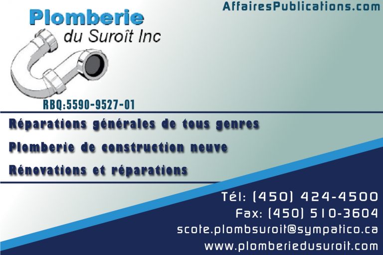 PLOMBERIE DU SUROÎT