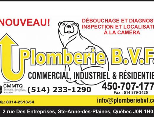 PLOMBERIE BVF INC