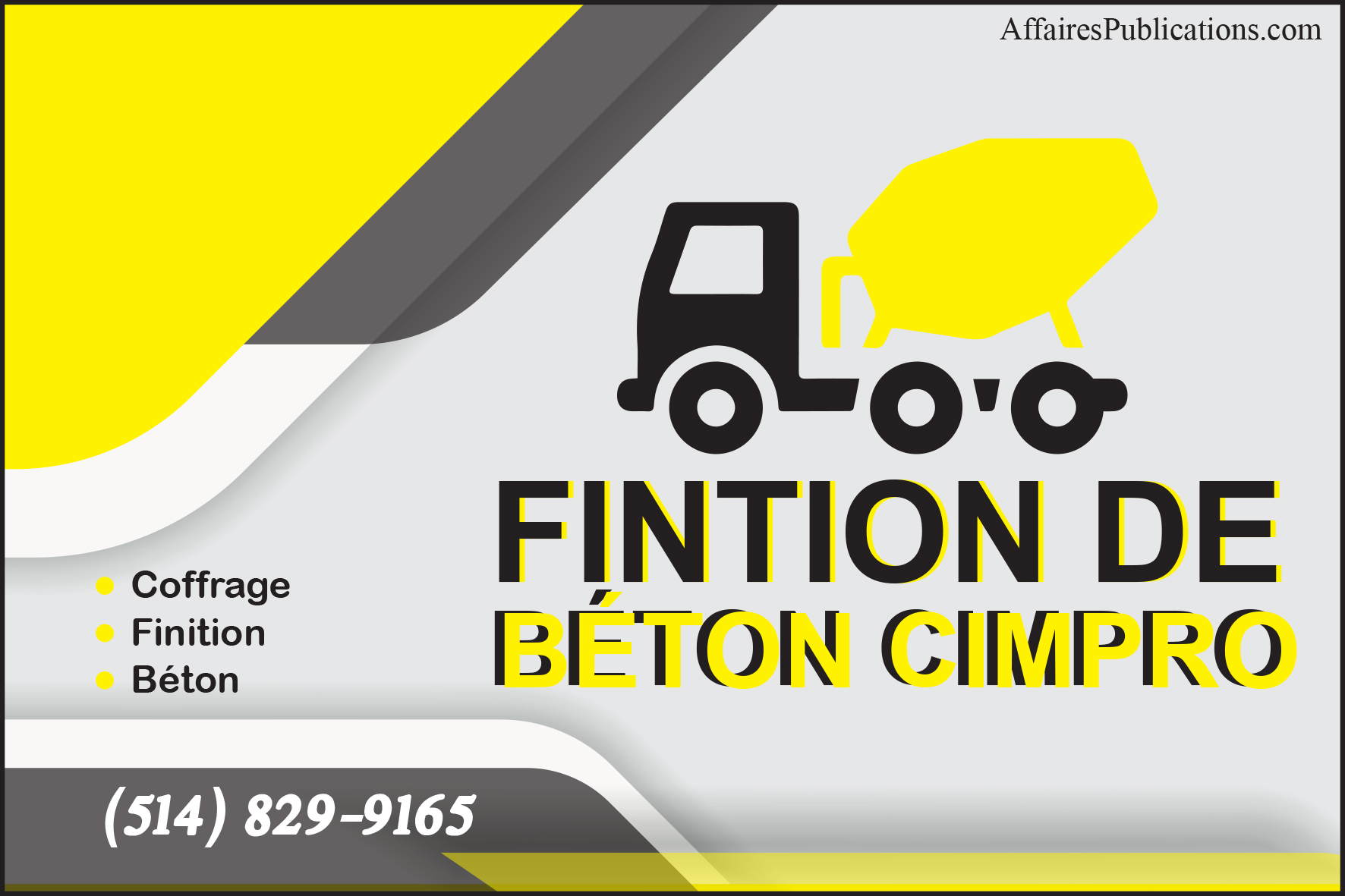 FINITION DE BÉTON CIMPRO