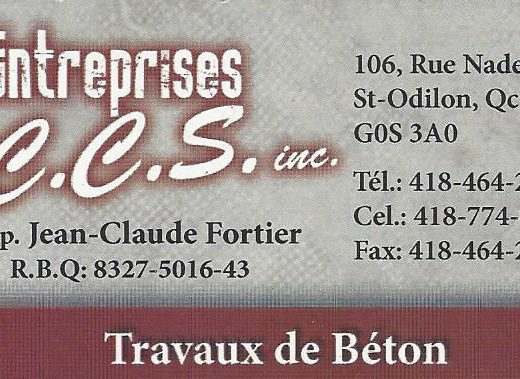 LES ENTREPRISES C.C.S. INC