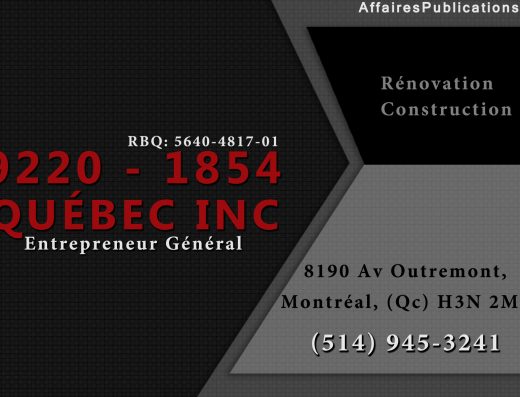 9220-1854 QUÉBEC INC