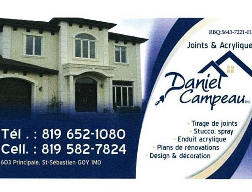 JOINTS ET ACRYLIQUE DANIEL CAMPEAU