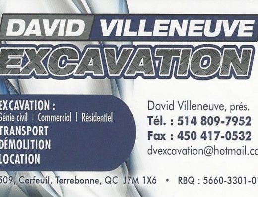 DAVID VILLENEUVE EXCAVATION