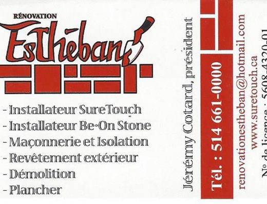 RÉNOVATION ESTHÉBAN INC