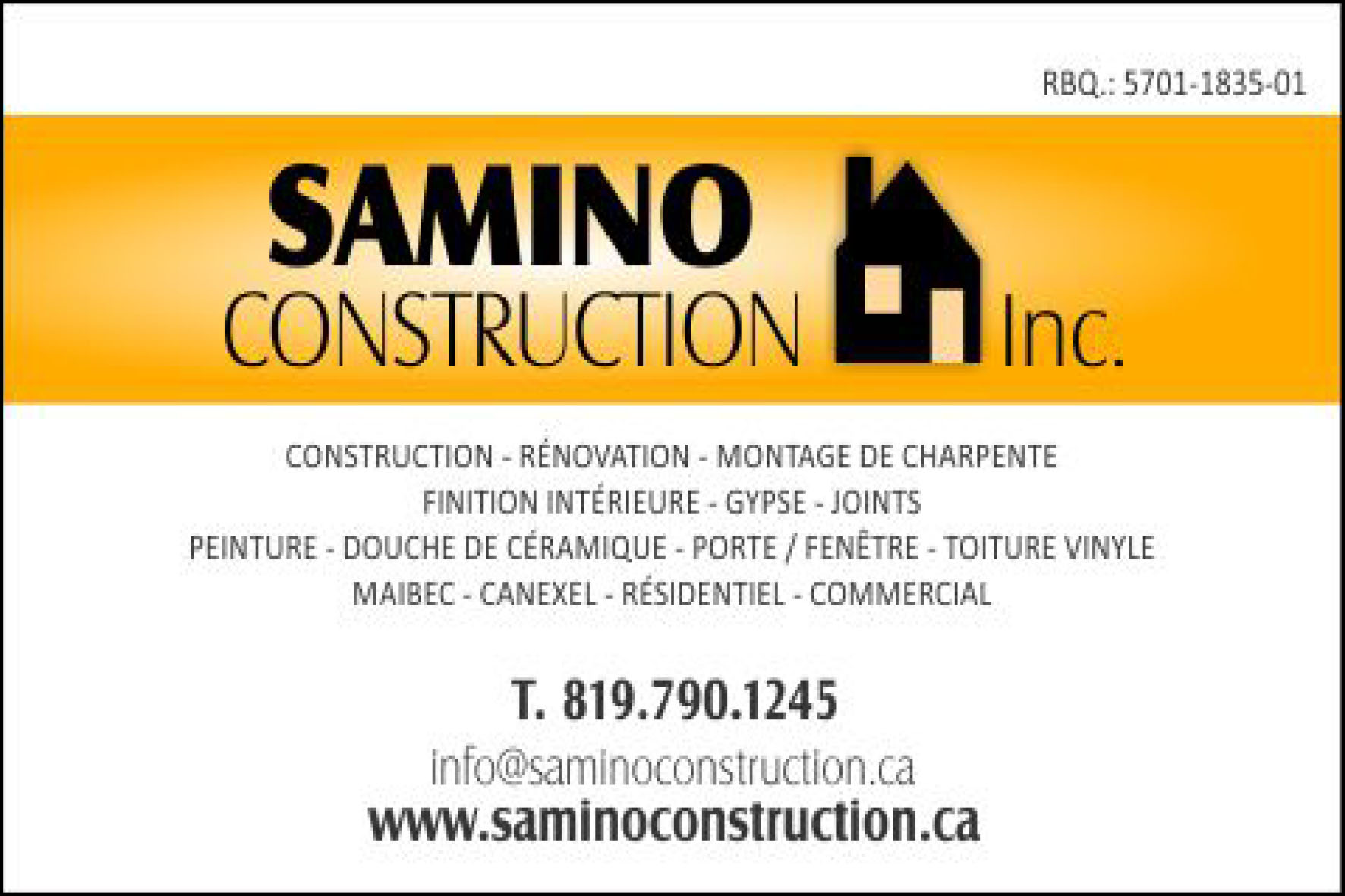 SAMINO CONSTRUCTION INC