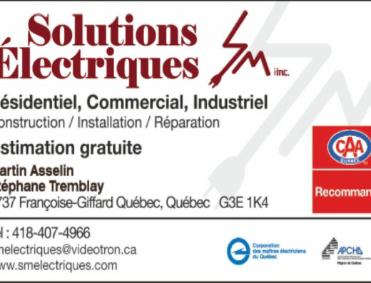 SOLUTIONS ÉLECTRIQUE SM