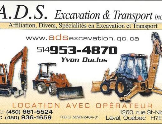 A.D.S. EXCAVATION ET TRANSPORT