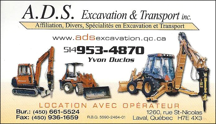 A.D.S. EXCAVATION ET TRANSPORT