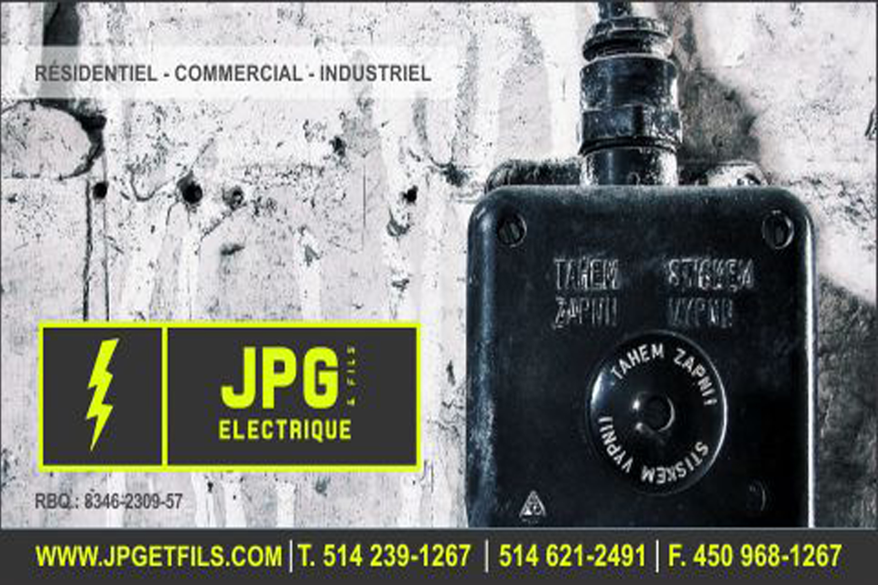 ENTREPRISES ÉLECTRIQUES JPG ET FILS
