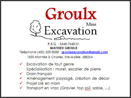 GROULX MINI EXCAVATION