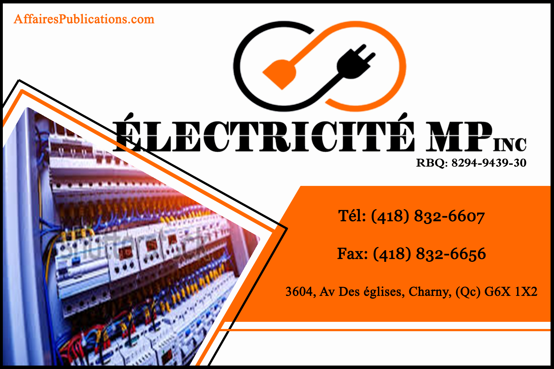ÉLECTRICITÉ MP INC
