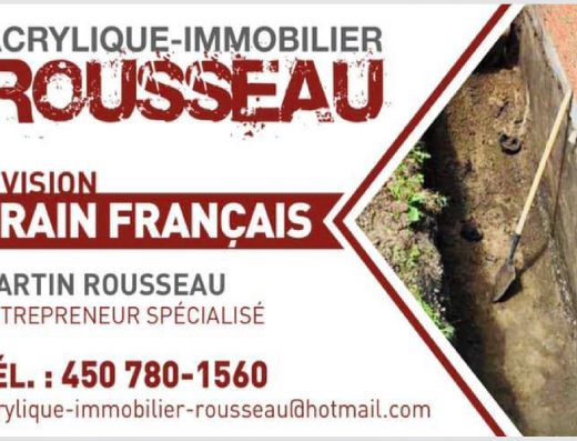 ACRYLIQUE IMMOBILIER ROUSSEAU